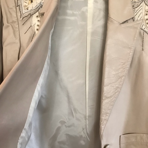 VTG Joseph Ho leather twopiece jacket and skirt - Picture 3 of 8